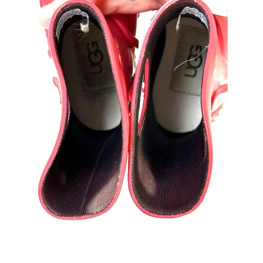 UGG Drizlita Toddler Red Waterproof Rain Boots Size 6 Style 1130361T